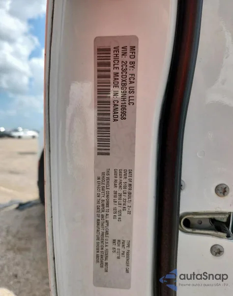 2022 Dodge Charger Sxt from USA, damaged, VIN 2C3CDXBG9NH106958